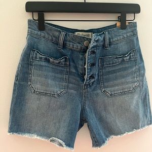 Madewell Button fly shorts
